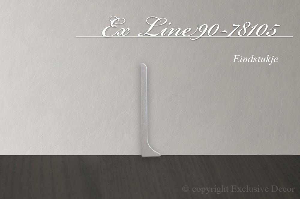 plinten ex line90-78105 - Set eindstukjes (L+R) aluminium ex line90-78105 - Set eindstukjes (L+R)