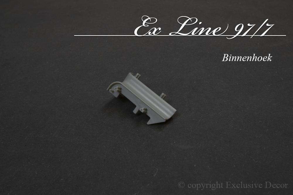 plinten ex line 97/7 - Binnenhoek aluminium ex line 97/7 - Binnenhoek