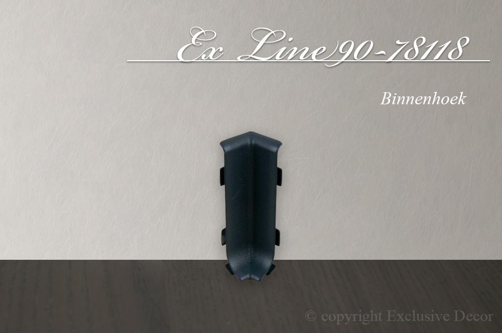 plinten ex line90-78118 - Binnenhoek aluminium ex line90-78118 - Binnenhoek