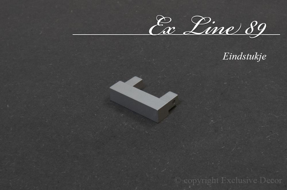 plinten ex line 89 - Set eindstukjes (L+R) aluminium ex line 89 - Set eindstukjes (L+R)