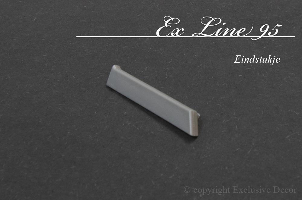 plinten ex line 95 - Set eindstukjes (L+R) aluminium ex line 95 - Set eindstukjes (L+R)