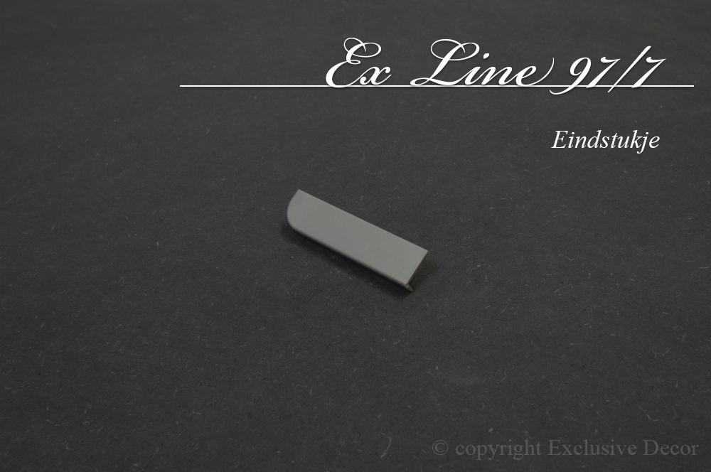 plinten ex line 97/7 - Set eindstukjes (L+R) aluminium ex line 97/7 - Set eindstukjes (L+R)