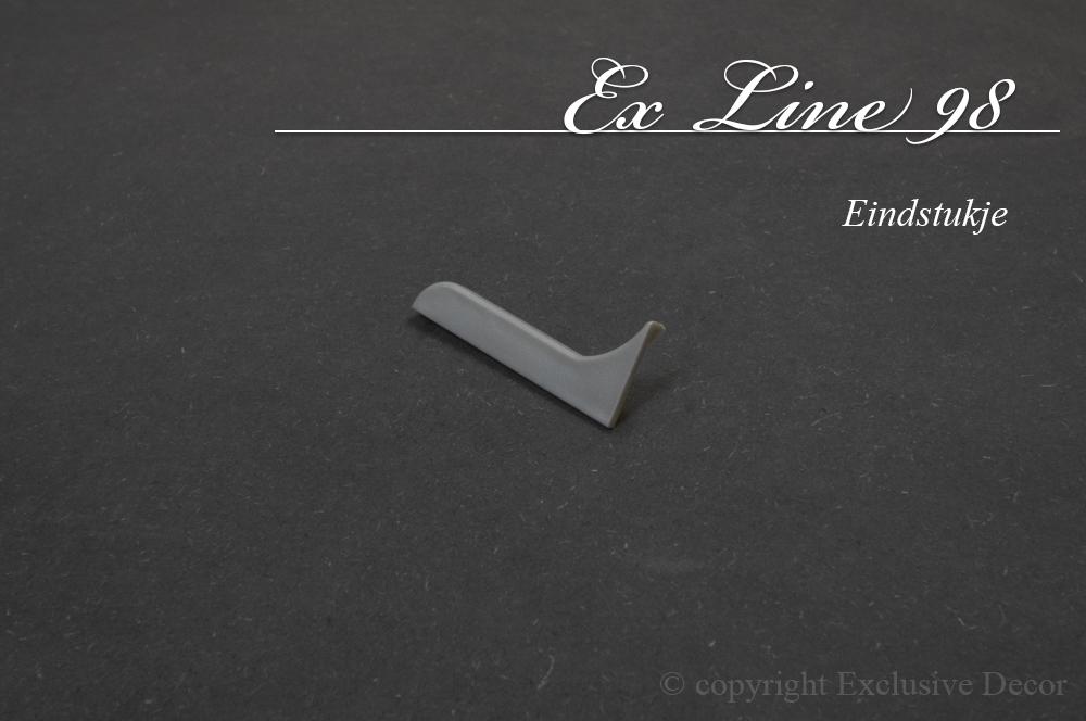 plinten ex line 98 - Set eindstukjes (L+R) aluminium ex line 98 - Set eindstukjes (L+R)
