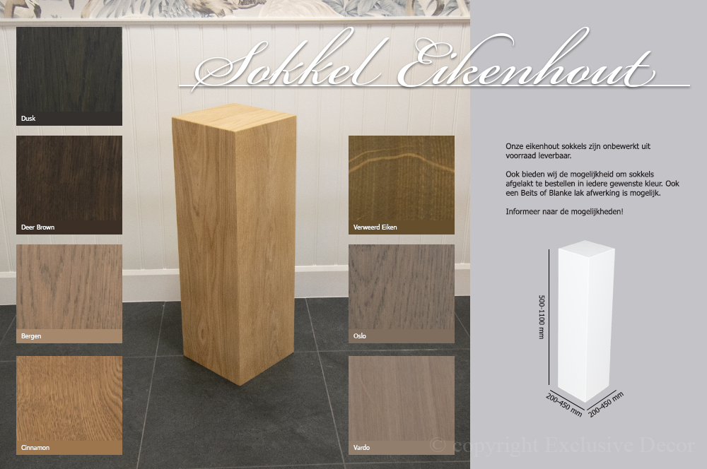 Sokkel Eikenhout