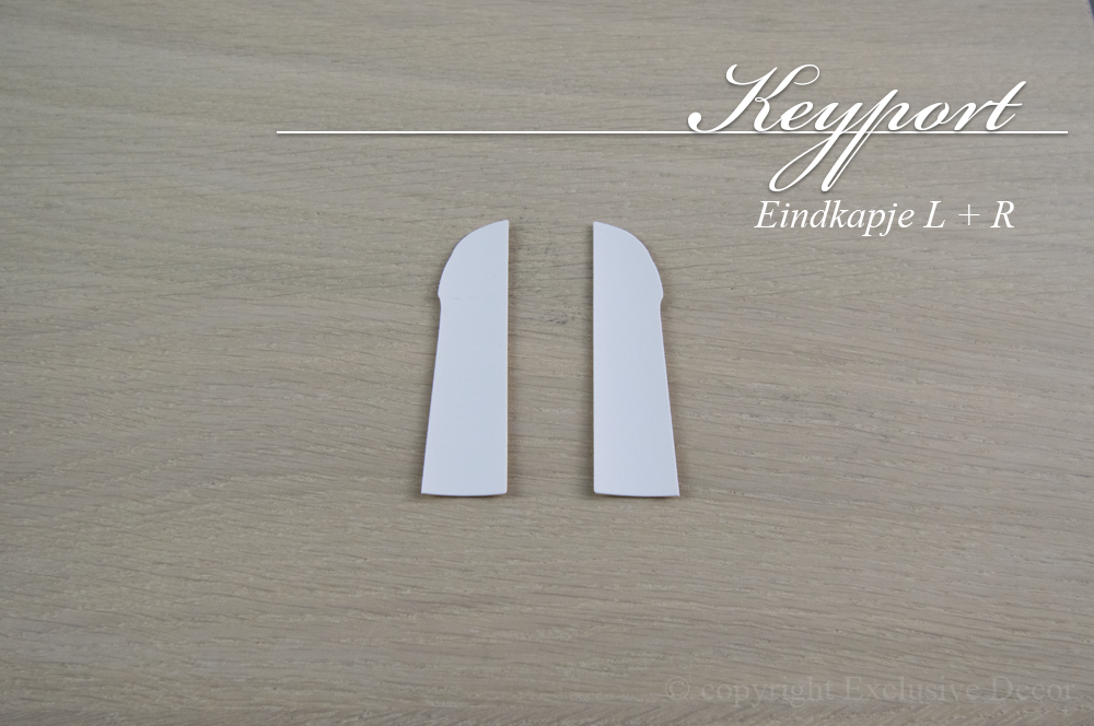 plinten Keyport - Eindstukje L+R mdf vochtwerend Keyport - Eindstukje L+R