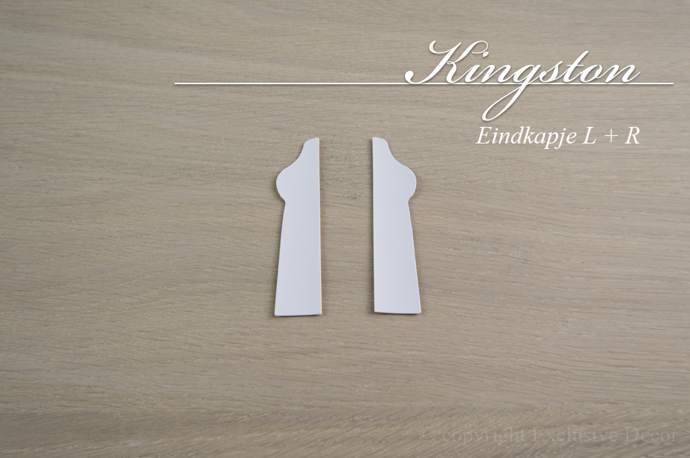 plinten Kingston - Eindstukje L+R mdf vochtwerend Kingston - Eindstukje L+R