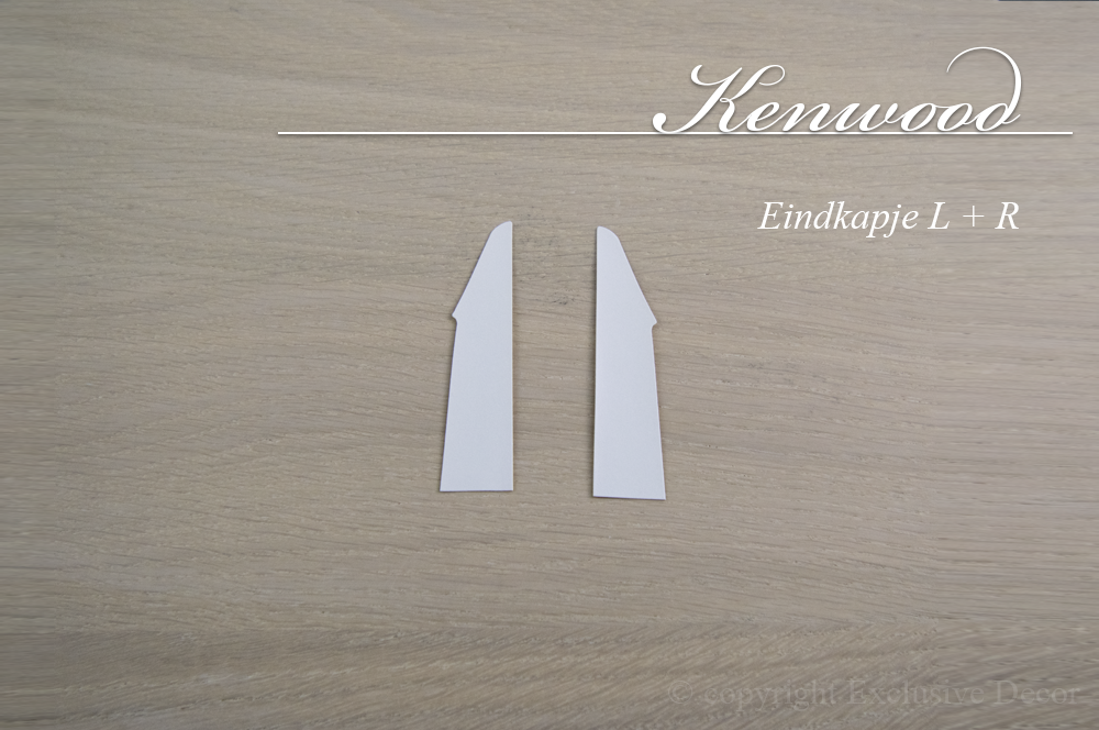 plinten Kenwood - Eindstukje L+R mdf vochtwerend Kenwood - Eindstukje L+R