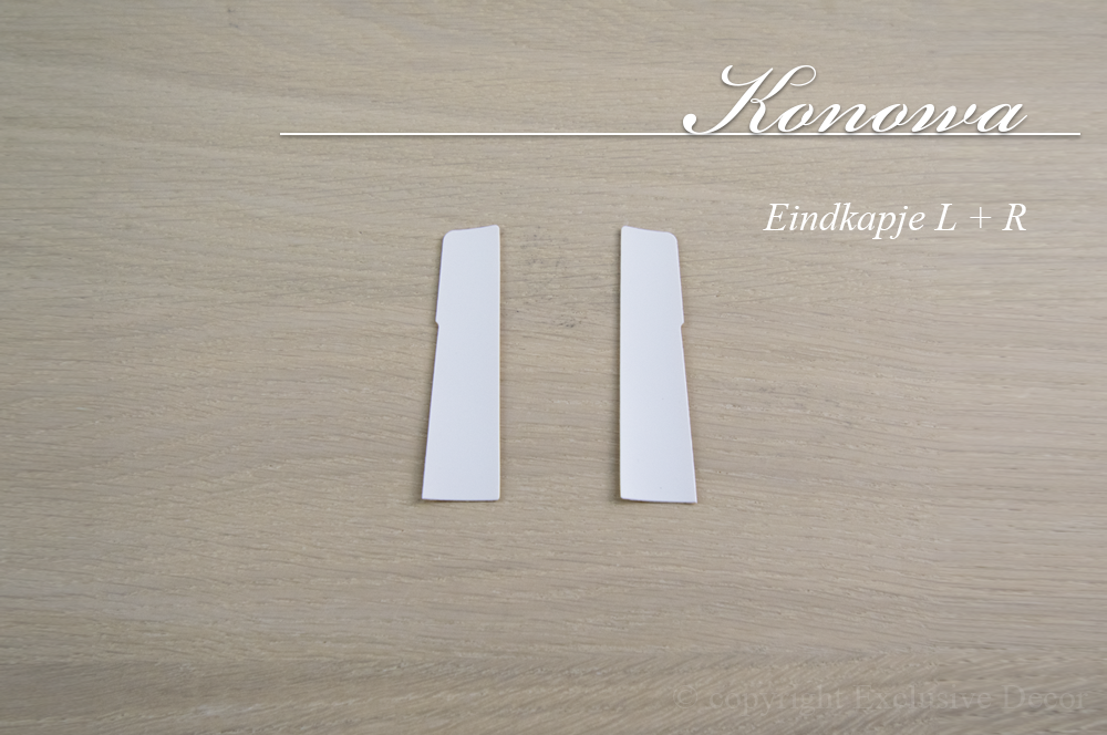 plinten Konowa - Eindstukje L+R mdf vochtwerend Konowa - Eindstukje L+R