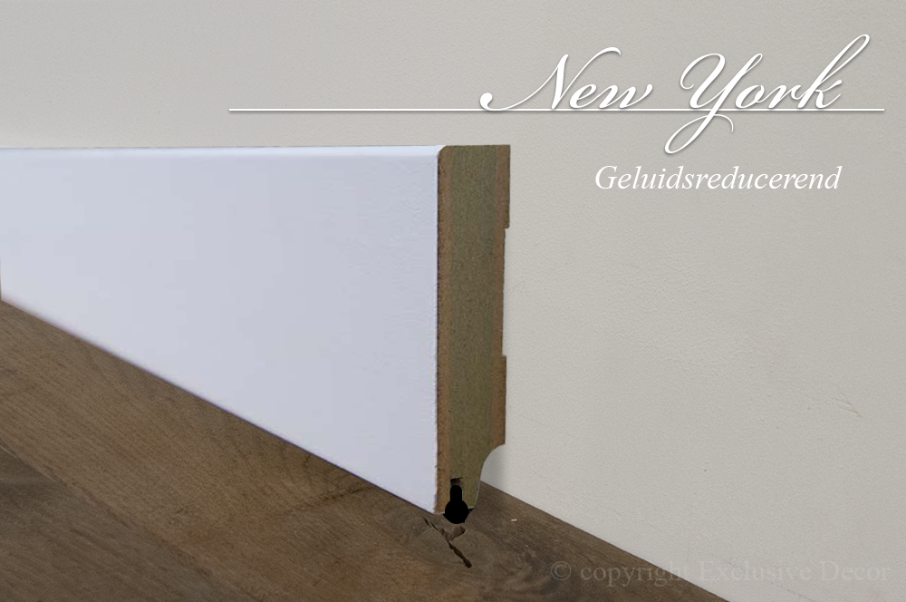 plinten New York Geluidsreducerend mdf vochtwerend New York Geluidsreducerend
