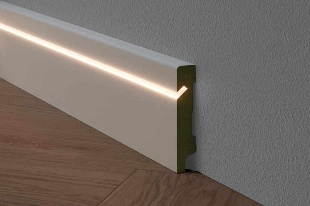 LED plint schuin midden