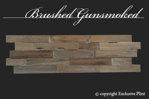 Hout wandpaneel Brushed Gunsmoked