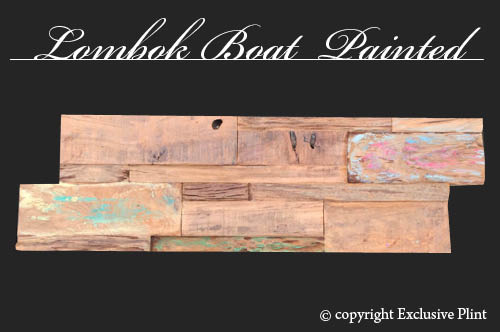 Hout wandpaneel Lombok Boat Painted